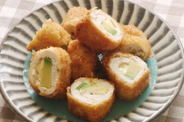 アボカドとチーズのささみロール
